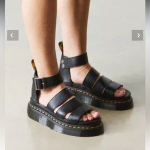 Dr. Martens Black Leather Sandals